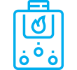 Mit Gas betriebene Heizkessel