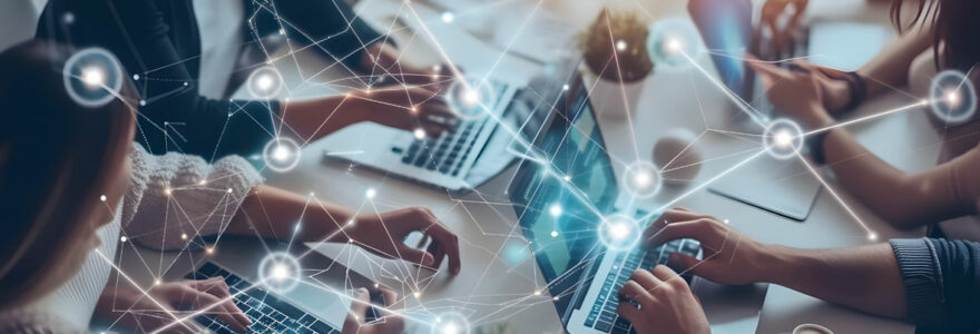 Technologie auf den Arbeitsplatz